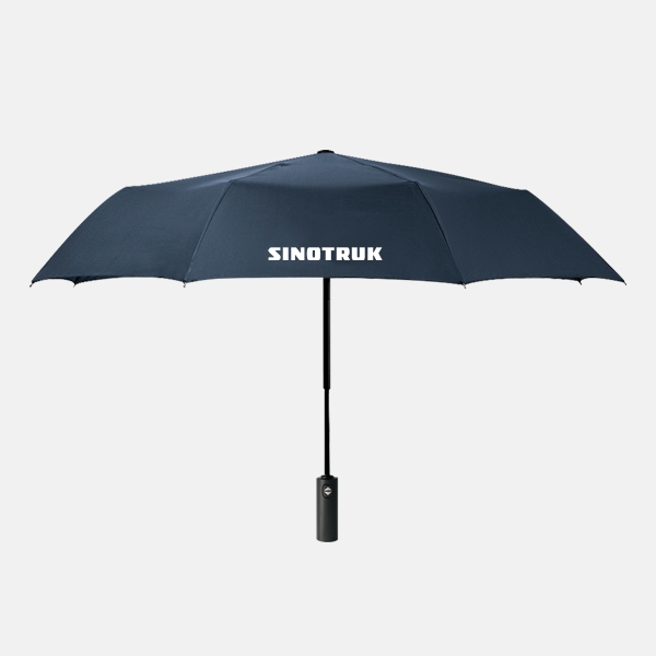 Triple folding umbrella